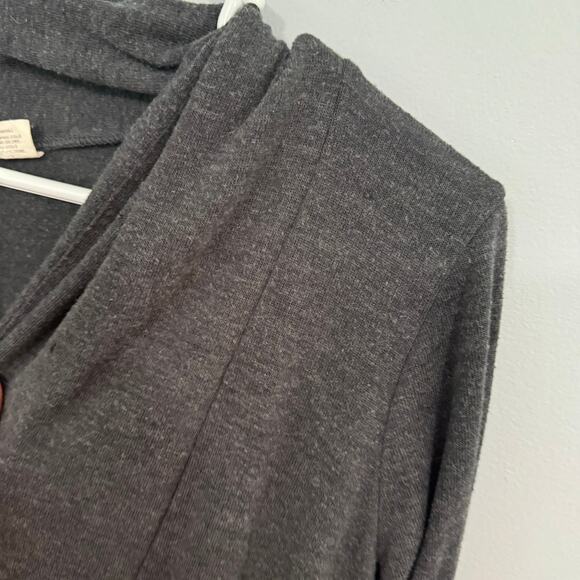 Lilly Lou Open Front Cardigan Sweater Gray Women's Size Large Spandex Blend - Picture 3 of 9